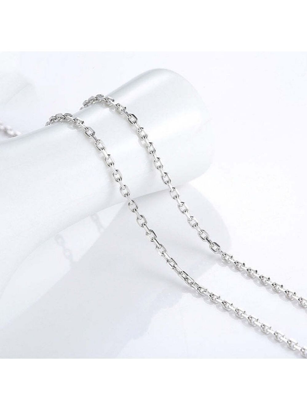 NEW Sterling Silver basic chain 18" anchor link design